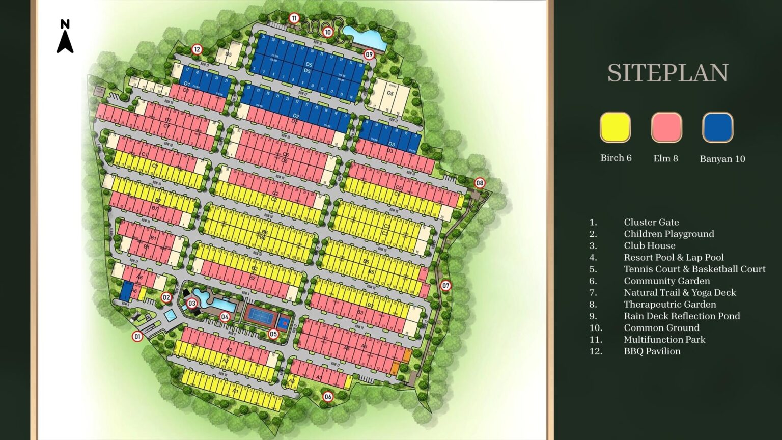 Siteplan Cluster Pinehill The Mutiara Bogor